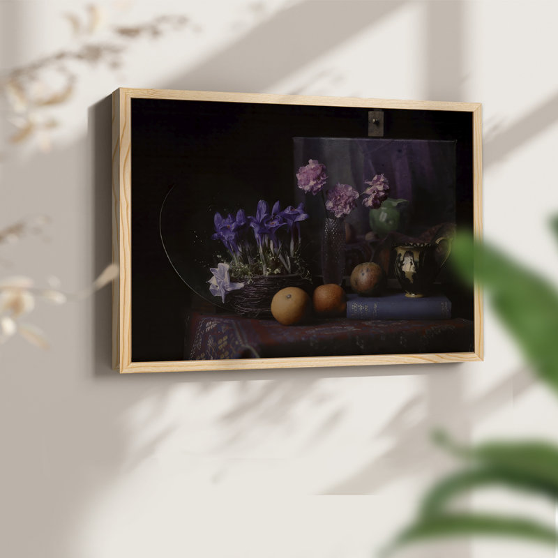 «Moody Still Life» - Impression encadrée - Restickable, Naturel, H 22 po x l 28 po