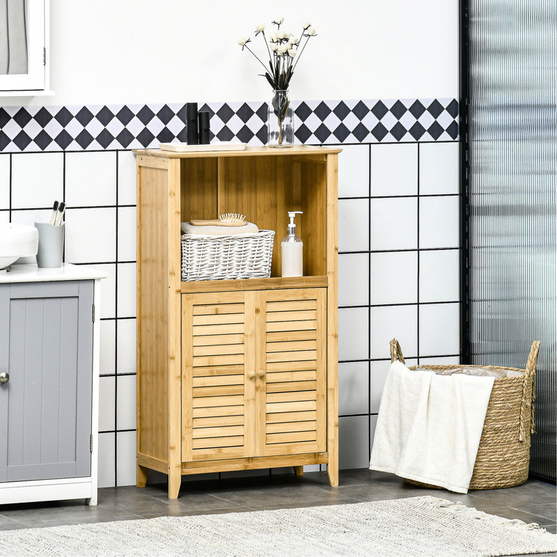 Armoire de plancher - Maximisez l'utilisation de l'espace dans votre salle de bain et votre salon avec plusieurs portes à tablettes