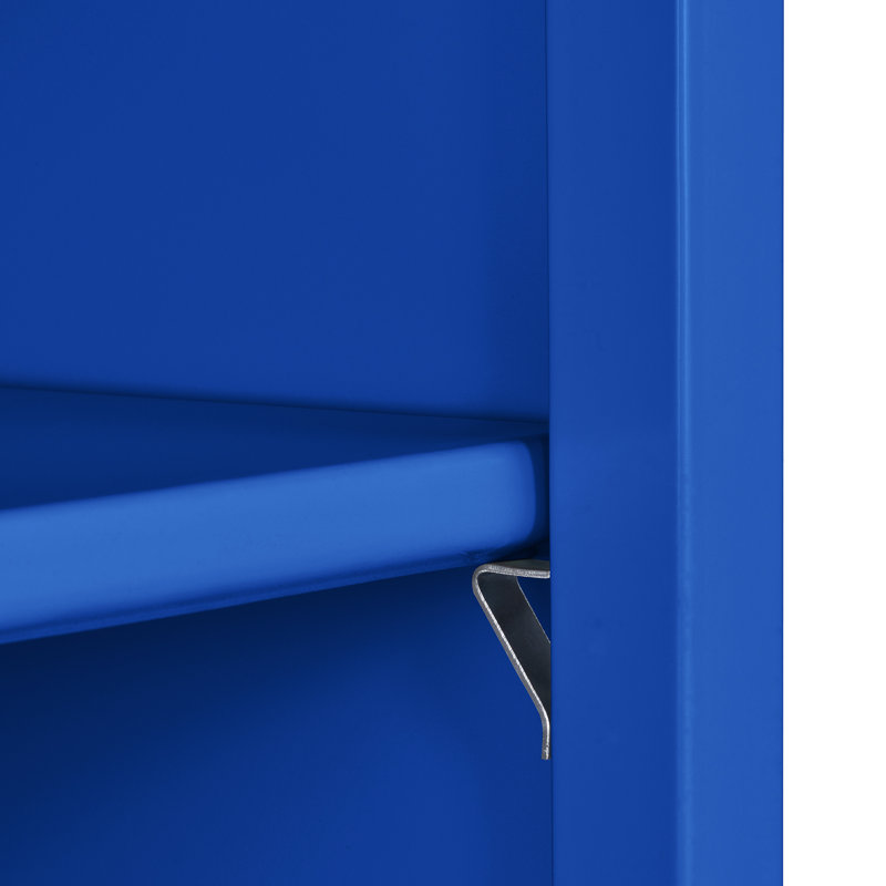 Bibliothèque standard Elite Steel, Bleu, H 72 po x l 36 po x P 18 po