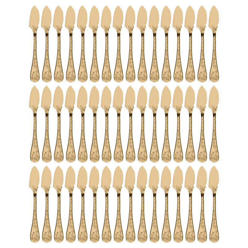 Venere Fish Knife, Ice Gold