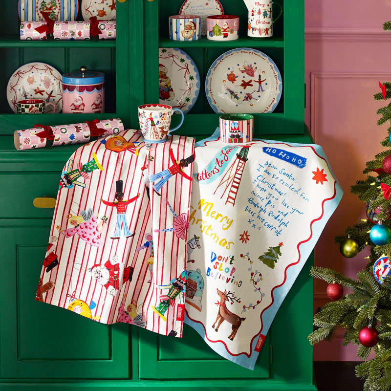 Dear Santa Tea Towel Kitchen Towel