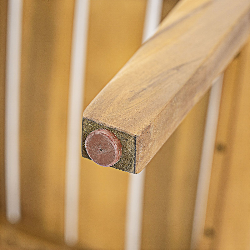 Chaise d'appoint pour l'extérieur en bois (ensemble de 2)