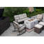 Ensemble de patio 7 pièces avec coussins 7 pièces