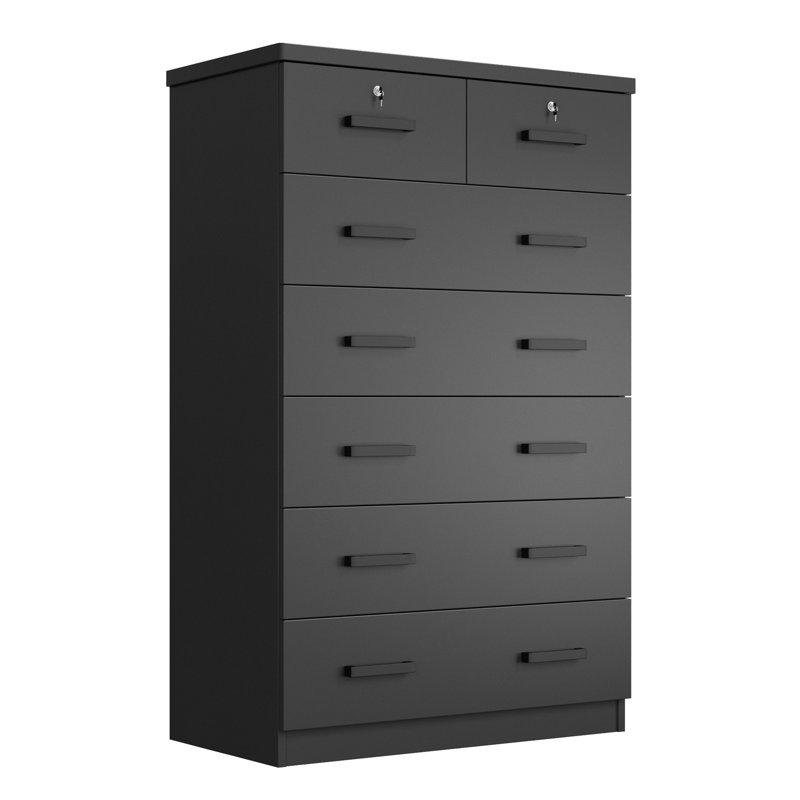 31.50'' W 7 - Drawer Dresser, Black