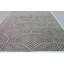 Tapis gris / blanc en laine tissé à la main