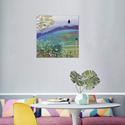 Over The Stile by Jo Grundy - Wrapped Canvas Painting