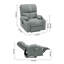 79cm Wide Chenille Glider Standard Recliner with Massager-1792511465