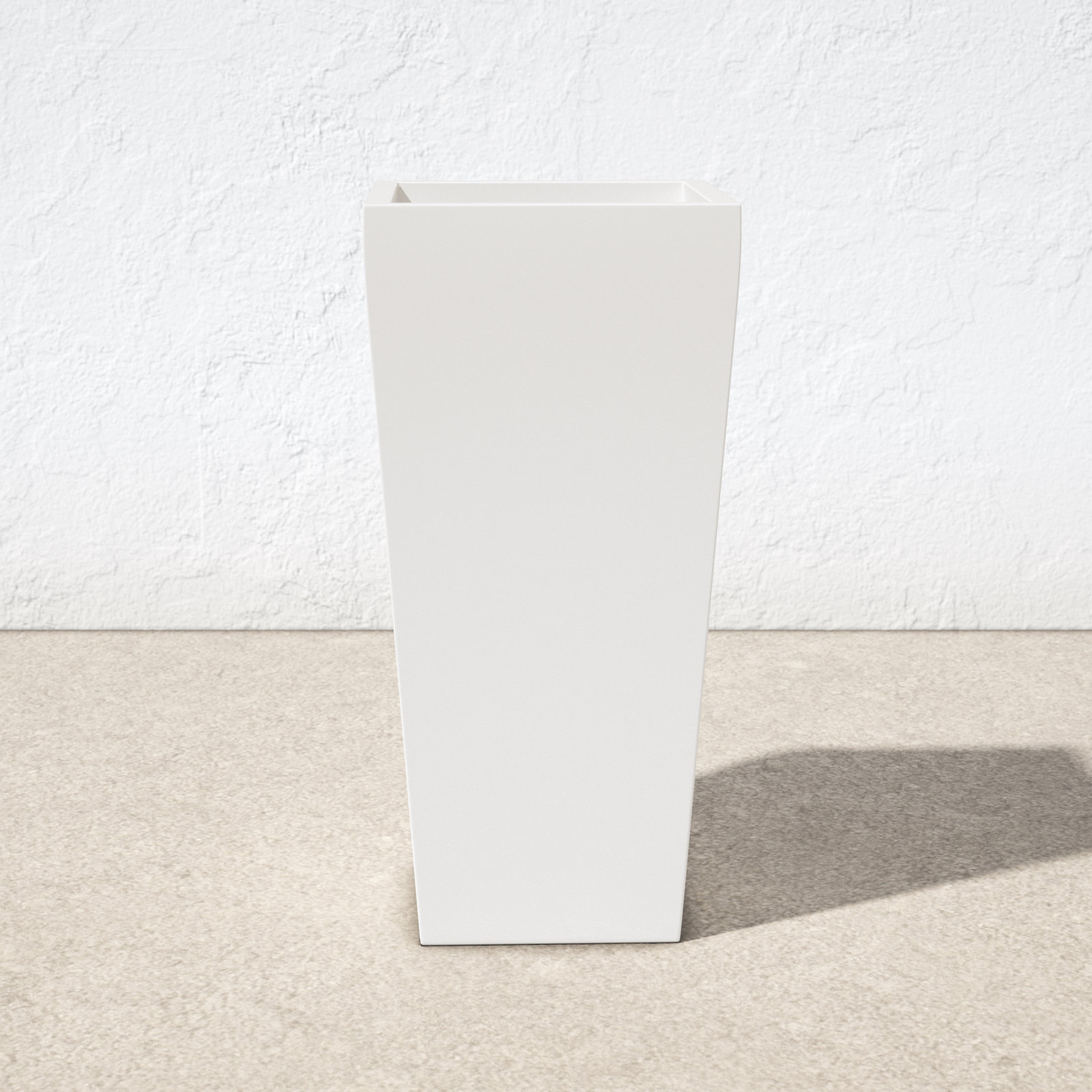 Pot Planter, White, 26" H x 13" W x 13" D