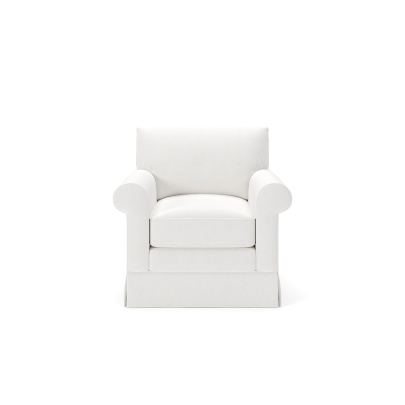 Fauteuil d'appoint rembourré Friedman, Clair de lune Drusky