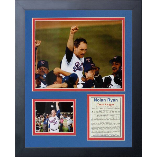 Legends Never Die Nolan Ryan Fight Framed Memorabilia