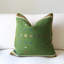 Housse de coussin décorative brodée à la main en coton tissé à la main, avec fermeture à boutons