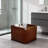 Nordic Minimalist Storage Basket With Metal Handles - Handcrafted Stitched Leather Organizer For Home Decor-1357081335