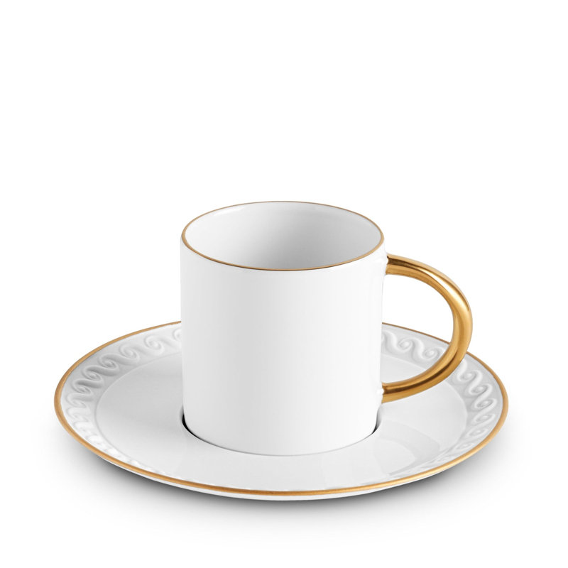 Neptune Porcelain Dinnerware Set - Service for 1, White/Gold