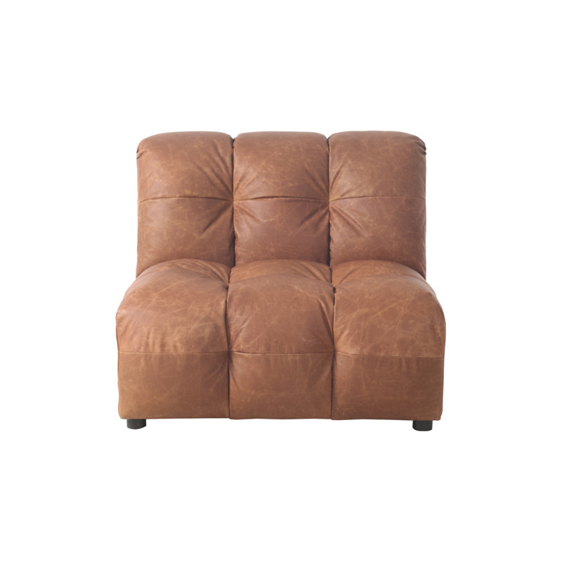Modular Sofa Leather Sofa, Brown
