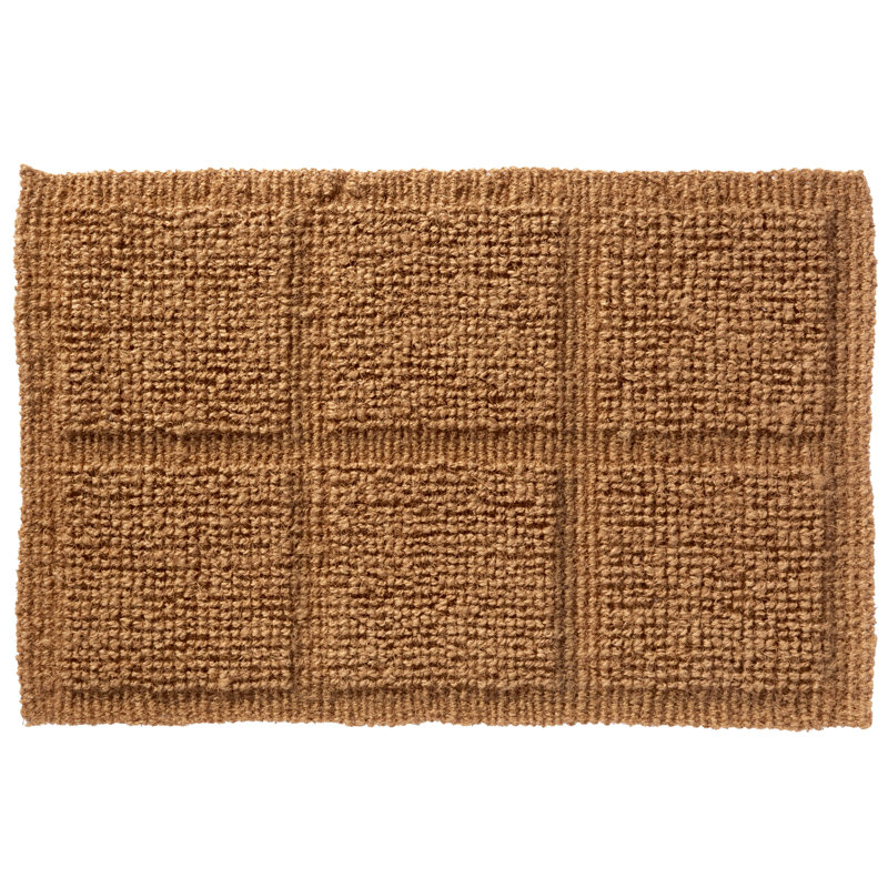 Tile Loop Coir Outdoor Doormat, 22" W x 36" L