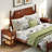  2 PCS Narrow End Tables w/Drawer Shelves & Rubber Wood Legs Sofa Side Table
