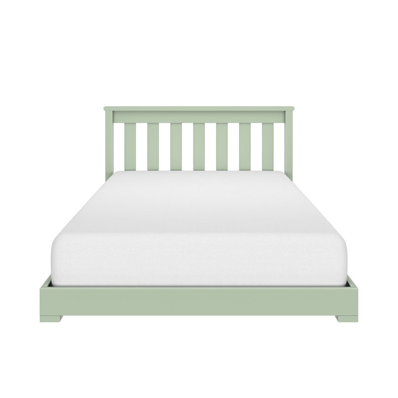 Lit simple au sol Classic, blanc, Vert sauge