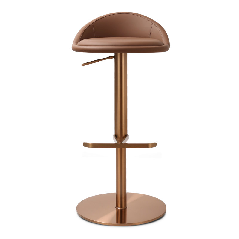Vito Swivel Counter Stool, Cinnamon Brown