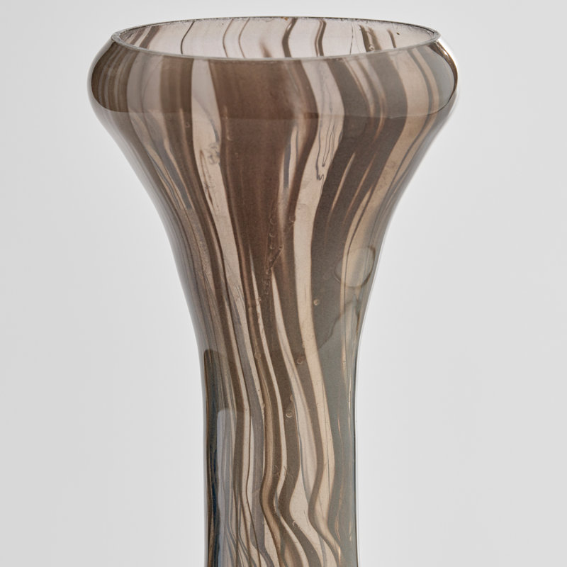 Billow Handmade Glass Table Vase, 15.25" H x 7.25" W x 7.25" D