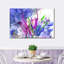 Fleur abstraite, reproduction sur toile-1031317734