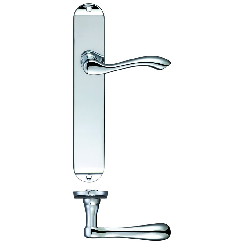 Arundel Latch Right Hand Door Handle, Polished Chrome