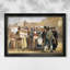 Un Charlatan vendant du noir à la place Barberini à Rome, v. 1840-1849-Wilhelm Marstrand-Toile encadrée sur mesure-1241492294-1241492304-1241492315
