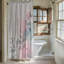 Rideau de douche standard 1 pièce rose-bleu Blossom Designs-1917344214