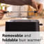Compact 2-Slice Toaster With Reheat/Defrost, Foldable Bun Warmer, Auto Shut-Off, High Lift And Crumb Tray-109694552