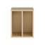 Modern minimalistic inset unit for cupboard, 2 compartments, organising unit, engineered wood, 30 cm W x 36.9 cm H x 34.8 cm D-124889428