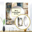 Rustic Modern Cubic Farmhouse Planks - Miroir carré rétro pour décoration murale-100992315