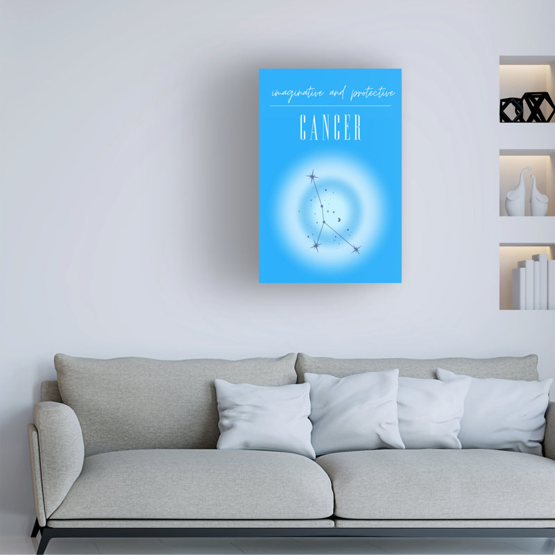 Cancer du zodiaque sur toile