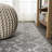 Kateshia Moroccan HYPE Boho Vintage Diamond Gray/Ivory Rug-1413055271