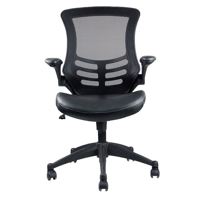 Techni Mobili Stylish Mid-Back Mesh Office Chair With Adjustable Arms