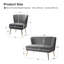 Ensemble de salon configurable en velours 3 pièces Euclid-1824284053