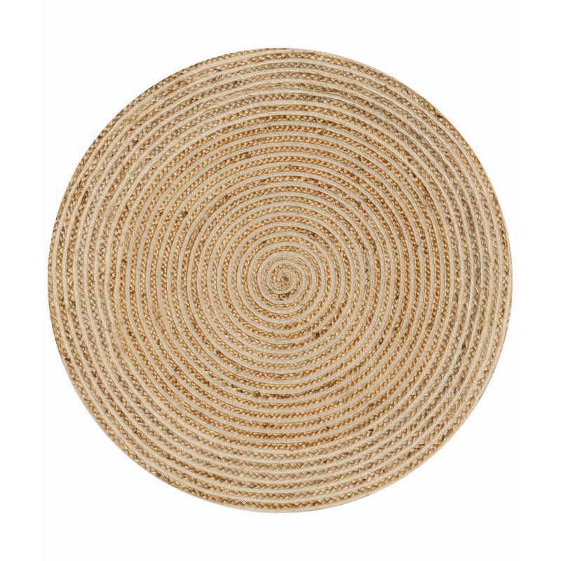 Alorah Striped Indoor Rug, Round 4'