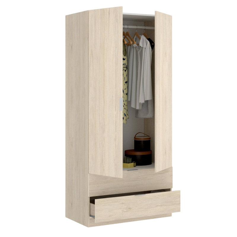 3 Door Manifactured Wood Wardrobe