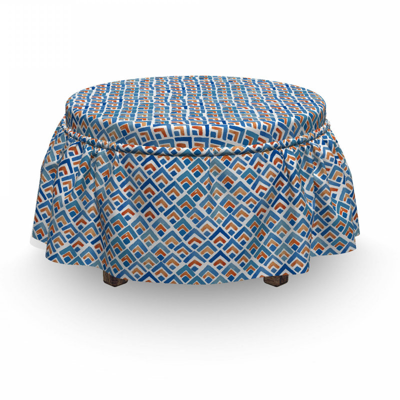 Box Cushion Ottoman Slipcover