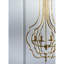 Lustre à 4 lumières en métal, luminaire suspendu avec chaîne réglable pour le vestibule de la salle à manger de la cuisine, ampoule non incluse