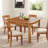 Square Wood Dining Table for 4-1976310086