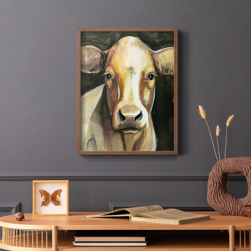 «Sweet Eyes II», reproduction encadrée - bois massif, H 14 po x l 11 po, Brun