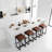 Beija Upholstered Genuine Leather Counter Stool