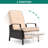 Maracle Wicker Patio Chair Reclining Cushioned-673850078