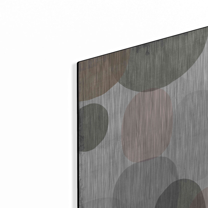 Ivy Bronx «Pastel Drips II» par Michael Mullan, art mural en métal, H 12 po x l 12 po
