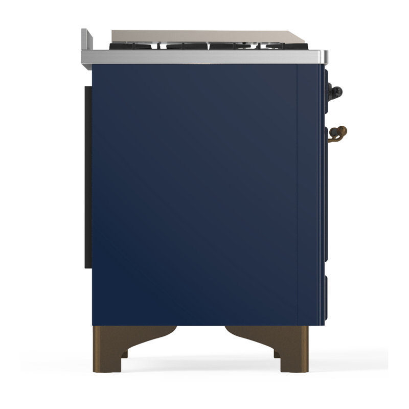 Majestic III Series 36 Inch Dual Fuel Range with 6 Sealed Burners, Griddle, in Emerald Green (Natural Gas, Copper Trim)
