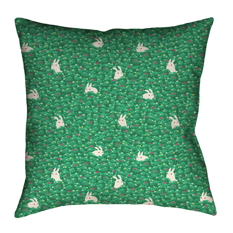 Housse de coussin Katelyn Elizabeth, 18 po x 18 po, Émeraude, Simili suède