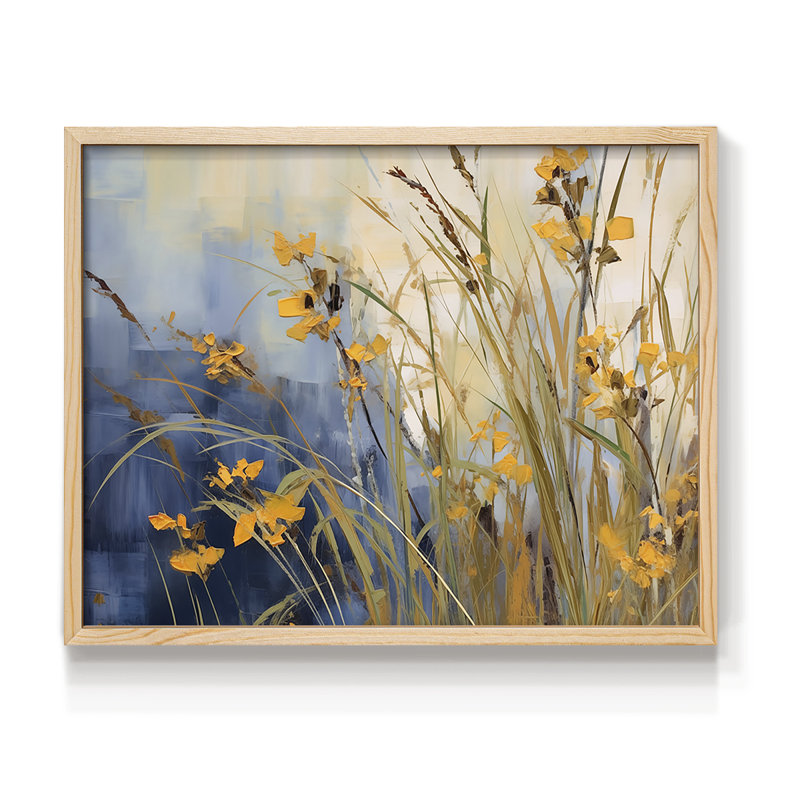 Floral Series-CXL -Framed Print - Restickable, 8" H x 10" W, Natural