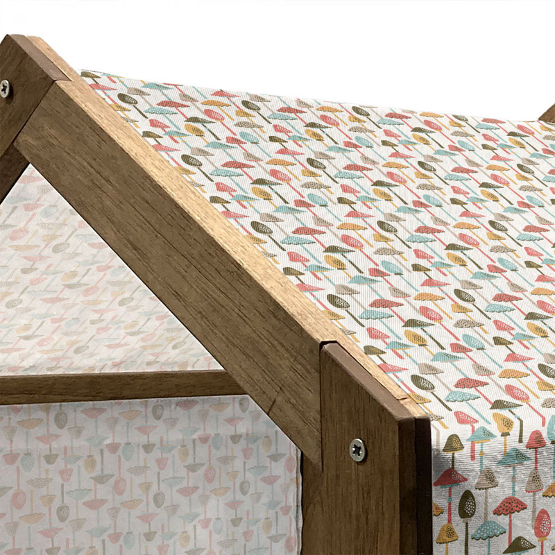 Niche pour chien en bois, H 32,28 po x l 39,37 po x P 28,35 po