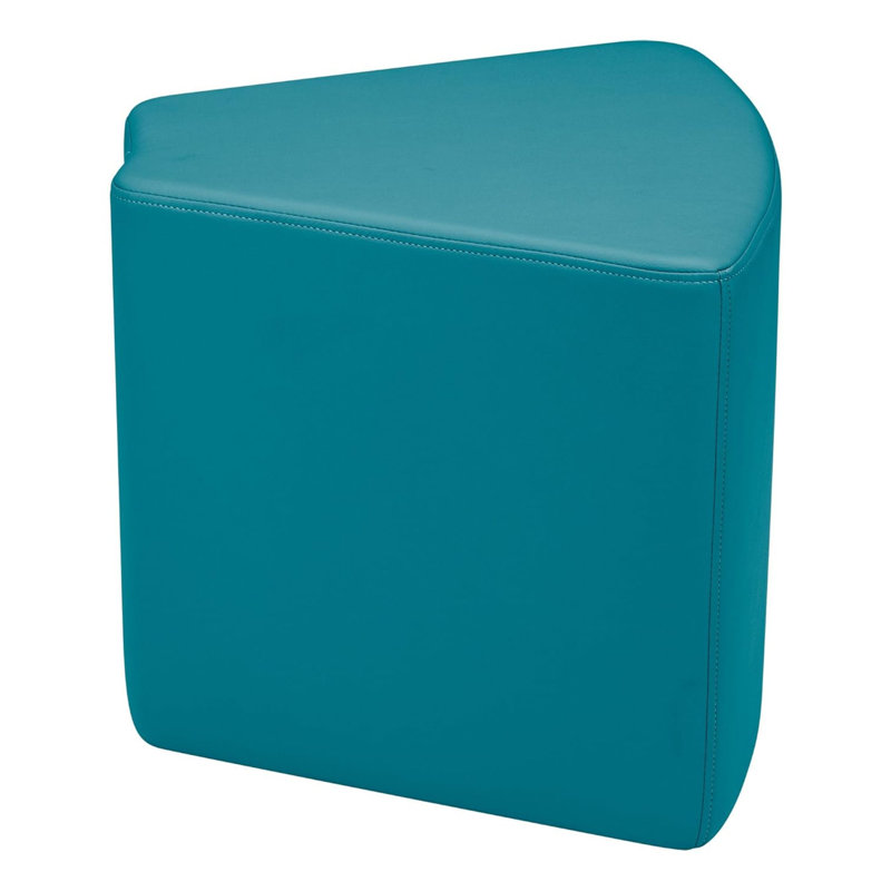 Pro Series Upholstered Wedge Ottoman 18" Height, Teal
