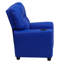 Contemporary Kids Recliner with Cup Holder-1550057884
