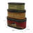 Oval Rustic Vintage Cardboard Nesting Boxes Set of 3